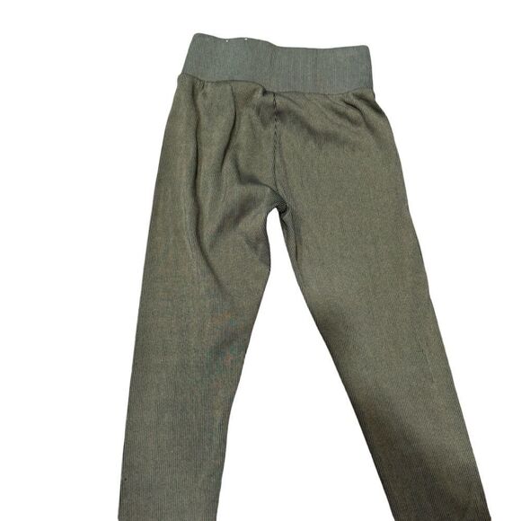 Puma Ribbed Gold Workout Athletic Leggings Tights Size S - Picture 7 of 9